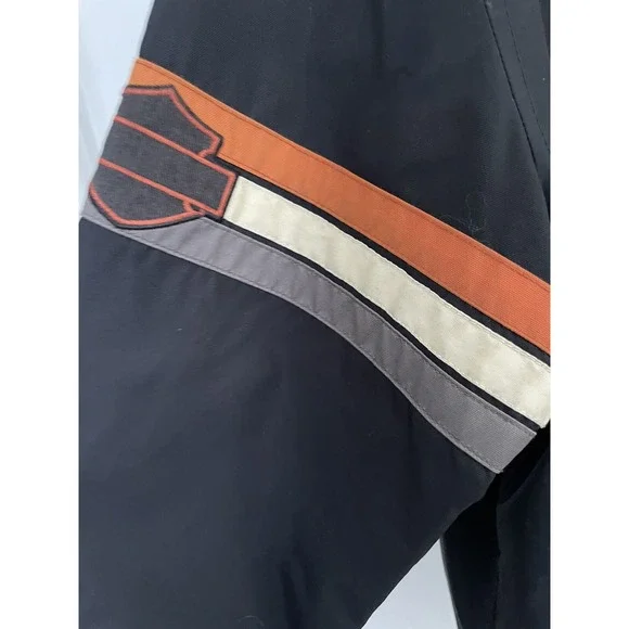 Women's Harley Davidson Racing Jacket 100% Nylon Size Med RN103819/CA03402 - Picture 4 of 13